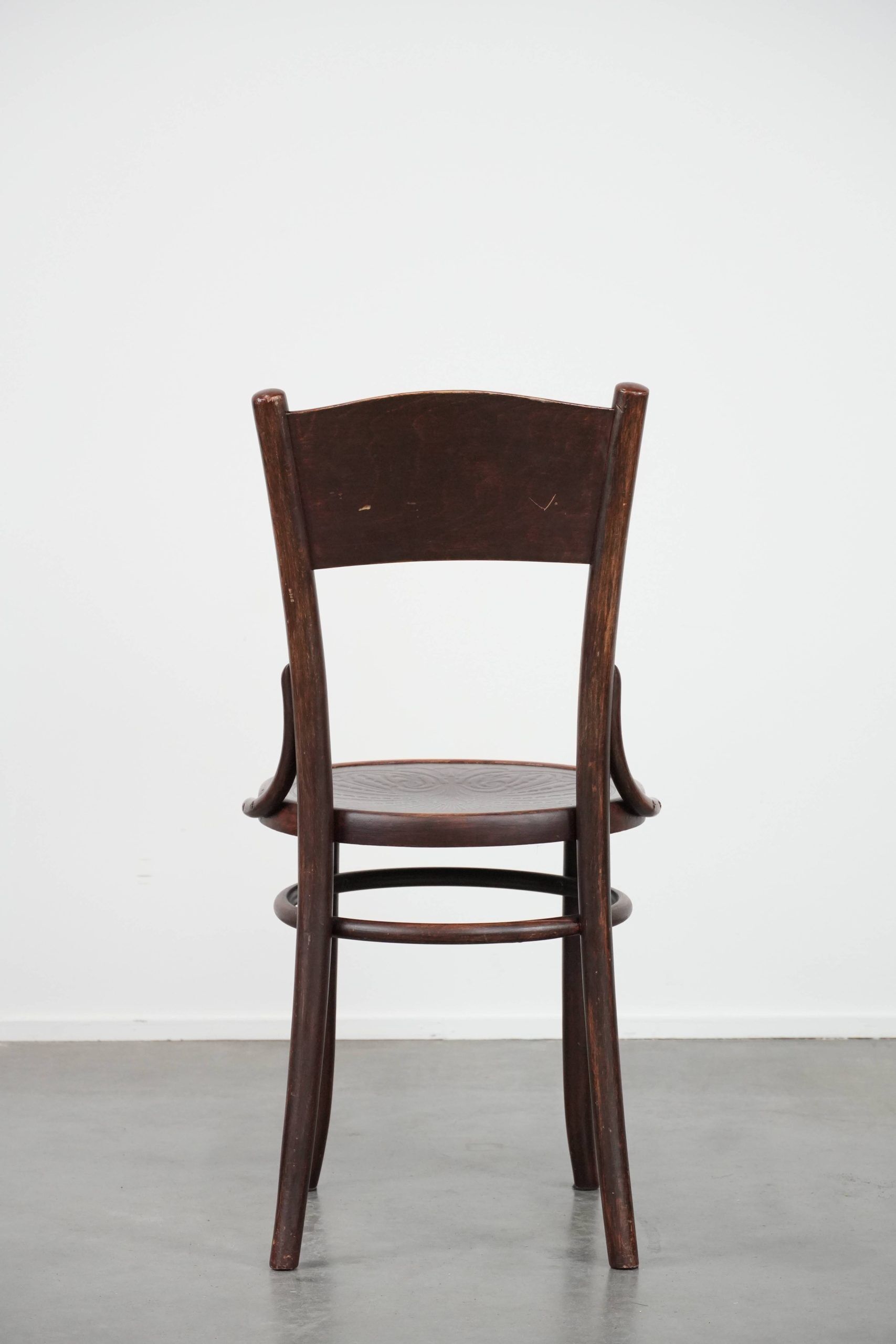 Vintage timeless wooden Cosmos bistro design chair with beautiful carvings