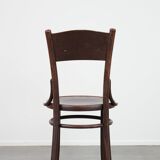 Vintage timeless wooden Cosmos bistro design chair with beautiful carvings