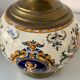 Old faience lamp of Gien Renaissance decoration 1876