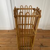 Vintage bamboo rattan umbrella holder