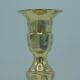 Engraved brass candlestick