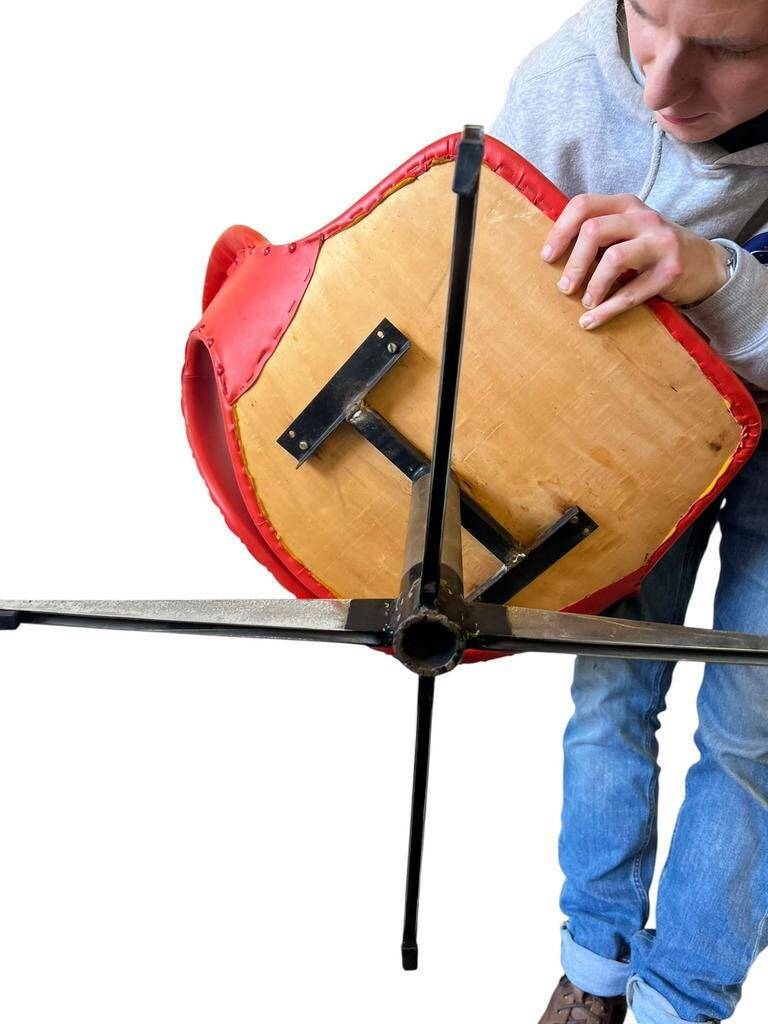 Vintage orange lounge armchair / children's chair