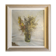 Tableau HST "Bouquet de fleurs" post impressionniste signé A. De Luca + cadre
