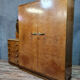 Toilet cabinet Art Deco period in glass of Amboine around 1920