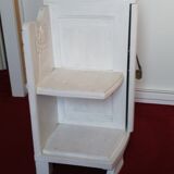 Art Deco bedside table top red marble