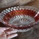 Vintage glass salad bowl