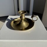 Antique gold hand candlestick H8 D14