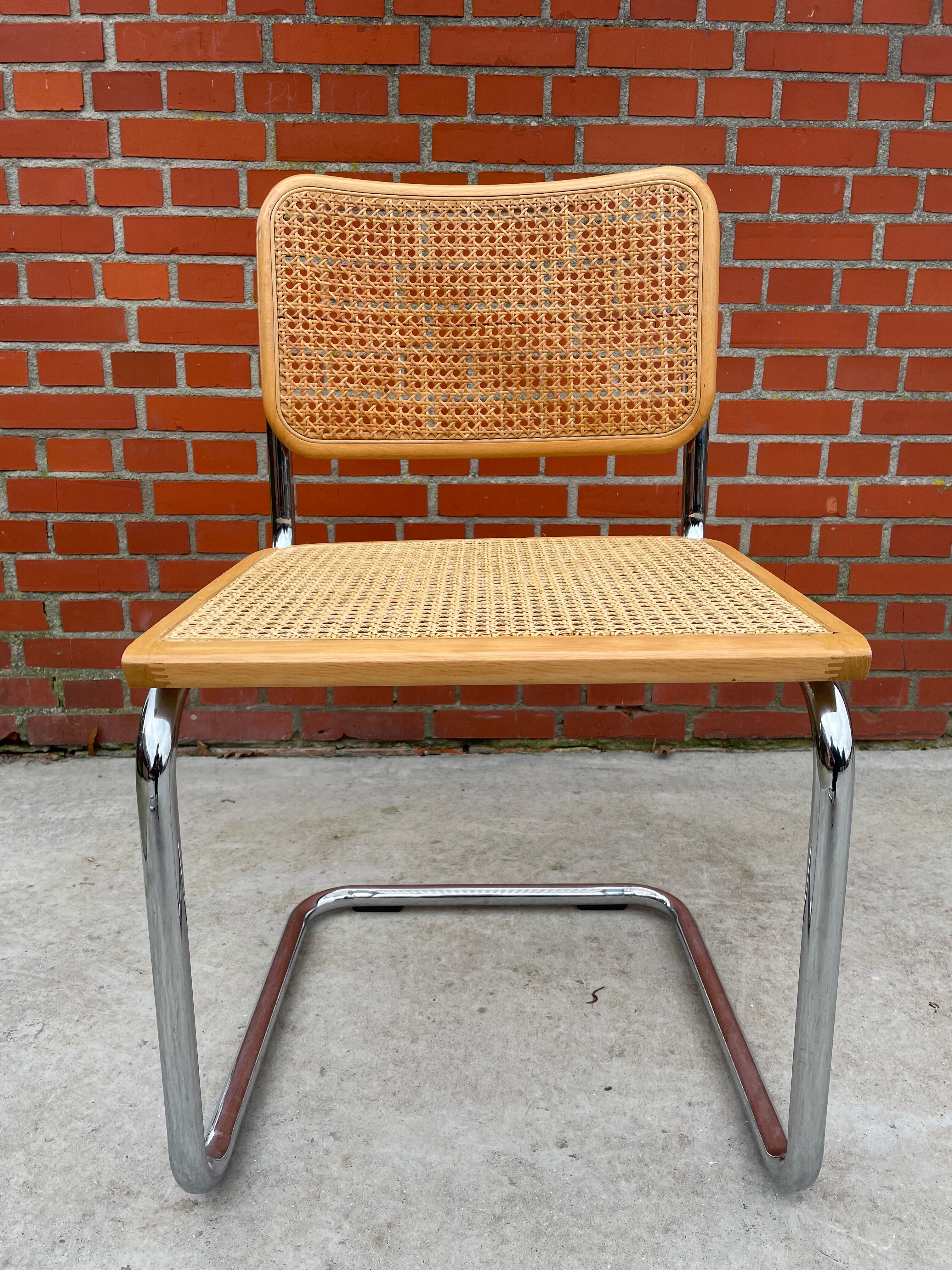 Cesca design chair b32 model in chrome
