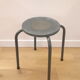 Ancien tabouret d'école rénové Moon