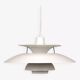 White PH5 Suspension – Poul Henningsen – Aluminium – Denmark, 1980s