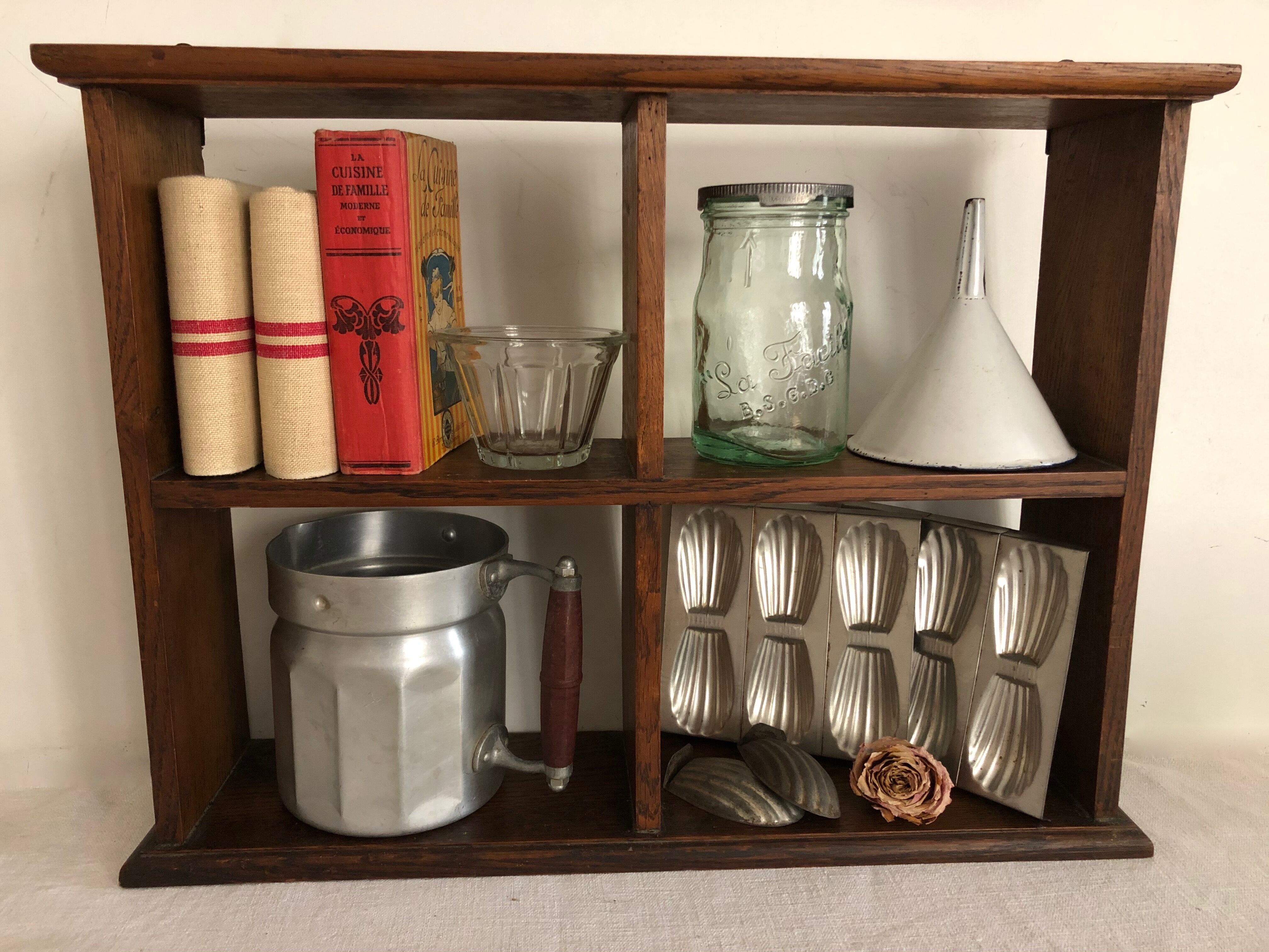Old shelf, storage and decoration