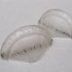 Pair of Art Deco pressed glass wall lights designed 1930
