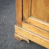 Low wooden sideboard, chest, storage unit, interior decoration Measurement: Length 140 cm. Height