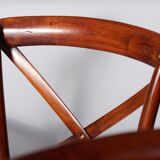 Set of bended wooden chairs