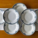 7 antique deep plates in Saint-Amand earthenware (Nord)