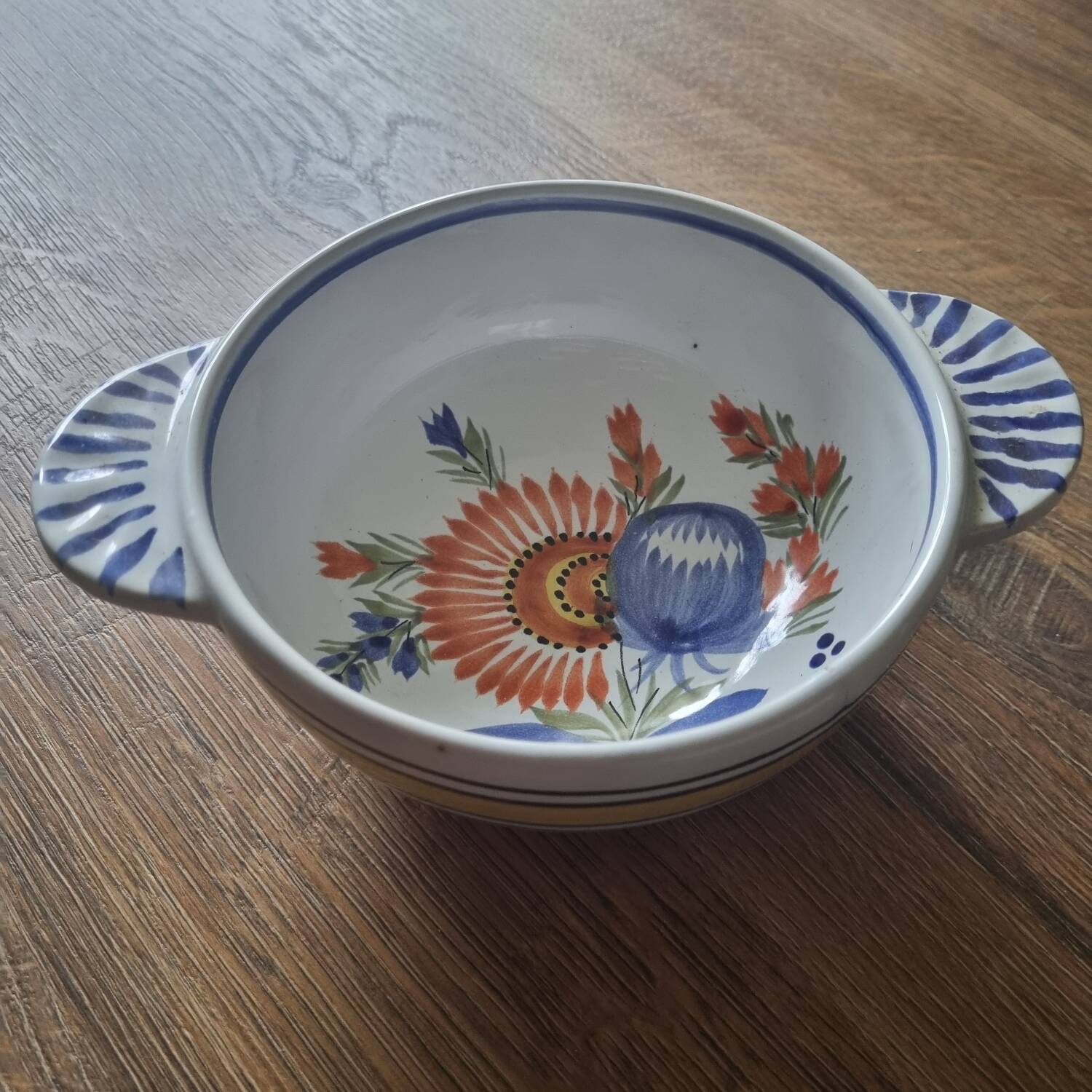 Earthenware bowl Henriot Quimper