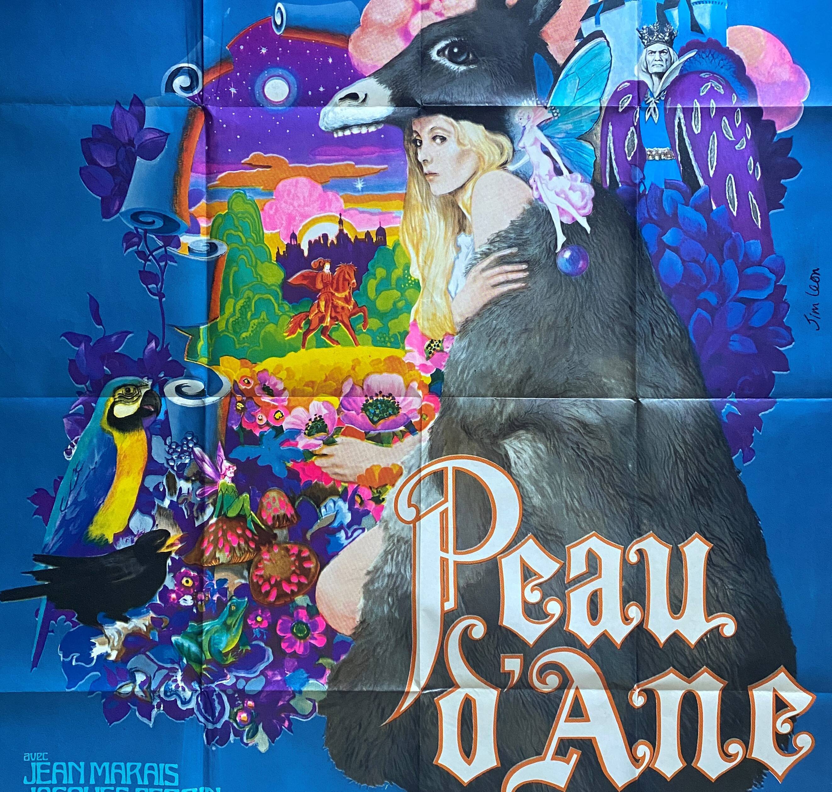 Original cinema poster "Peau d'Ane" Catherine Deneuve, Jacques Demy 120x160cm 1970