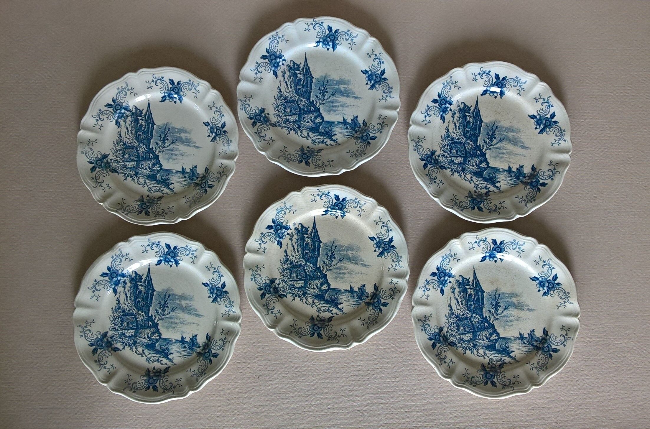 Six plates Surrey