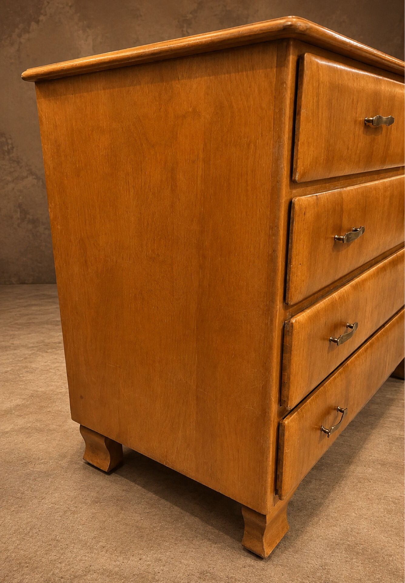 Blonde wood commode France circa 1960