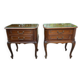 Pair of wooden bedside tables