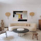 Abstract canvas "Smile" 100x81cm for contemporary living room