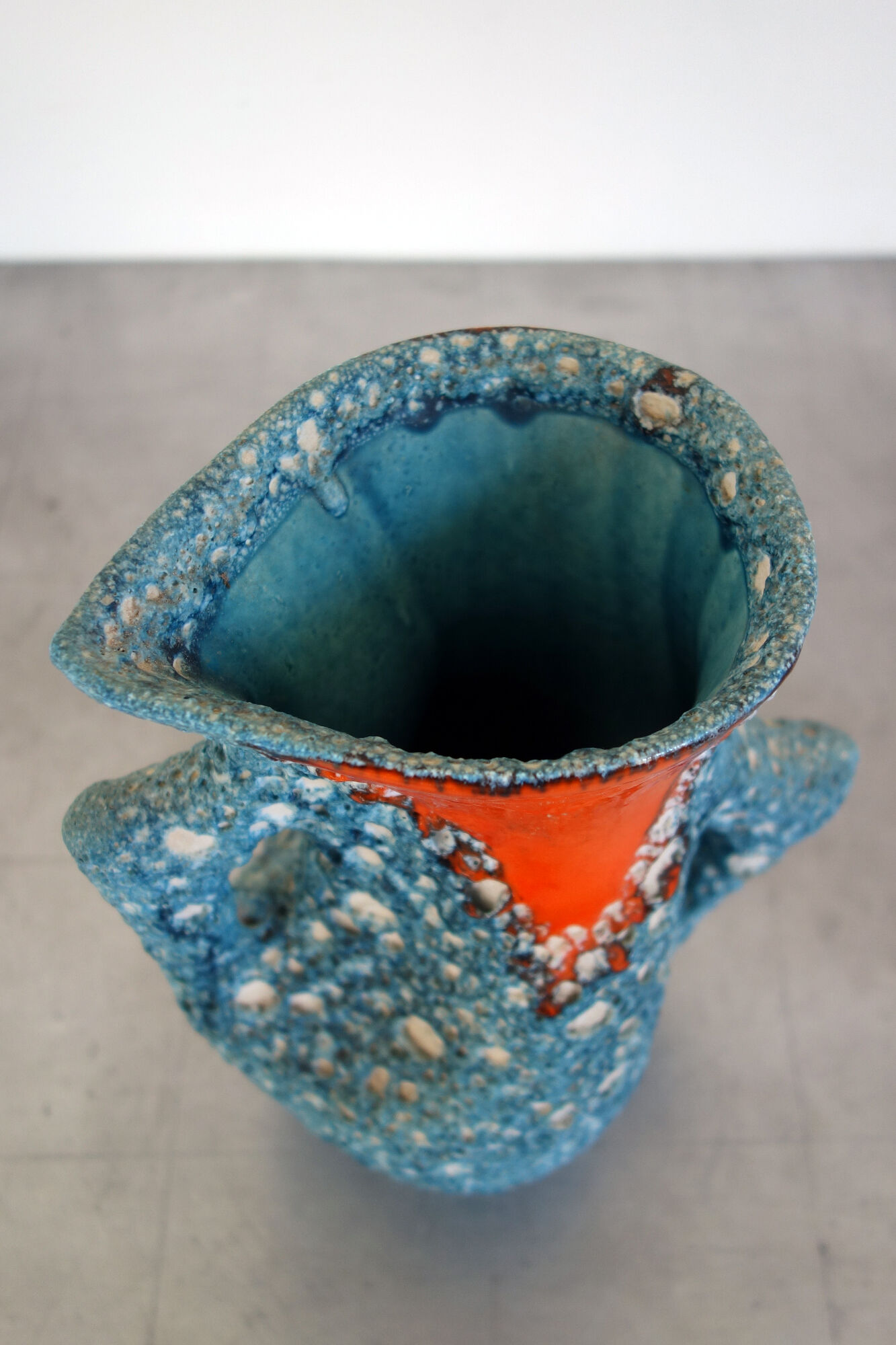 Fat Lava Vallauris ceramic vase 50s