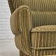 1960s, Danish 3-seater "Banan" sofa, original green velour.