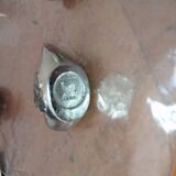 5 vintage swan knife holders. silver plated