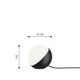 Table lamp/floor lamp, small model VL Studio by Louis Poulsen
