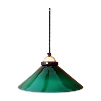 Green opaline hanging lamp