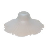 Large vintage frosted glass lampshade