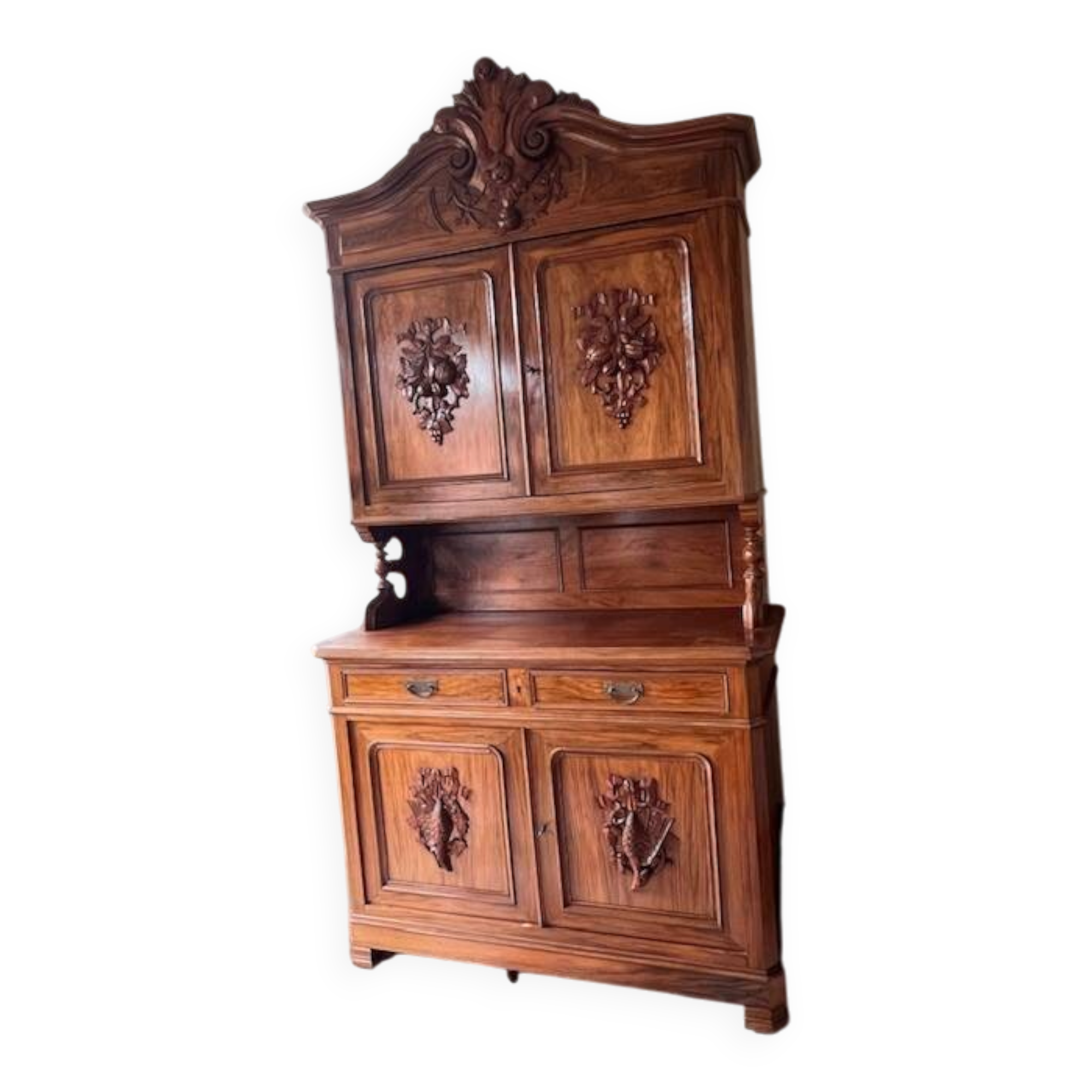 Henri II walnut hunting buffet