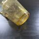 Bubbled glass style amber carafe