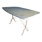 White marble bistro table 120/80