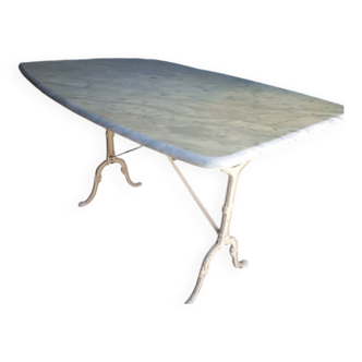 White marble bistro table 120/80