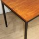Teak and black lacquered metal table, Denmark 1950