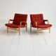 Pair of “Ingrid” armchairs by Bruno Mathsson for Dux, 1960s