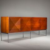 Diamond Point mahogany sideboard by Antoine Philippon & Jacqueline Lecoq for Behr, 1964