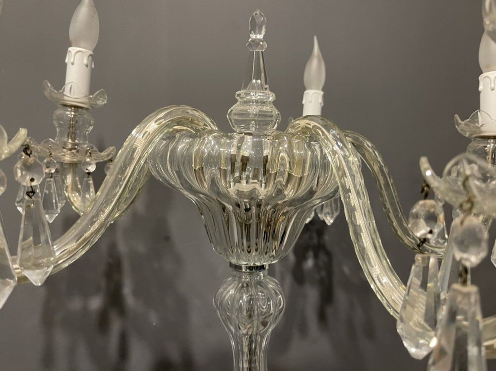 Murano crystal glass floor lamp
