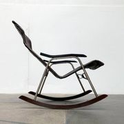 Mid-century Japanese space age folding rocking chair by Takeshi Nii, 1960s