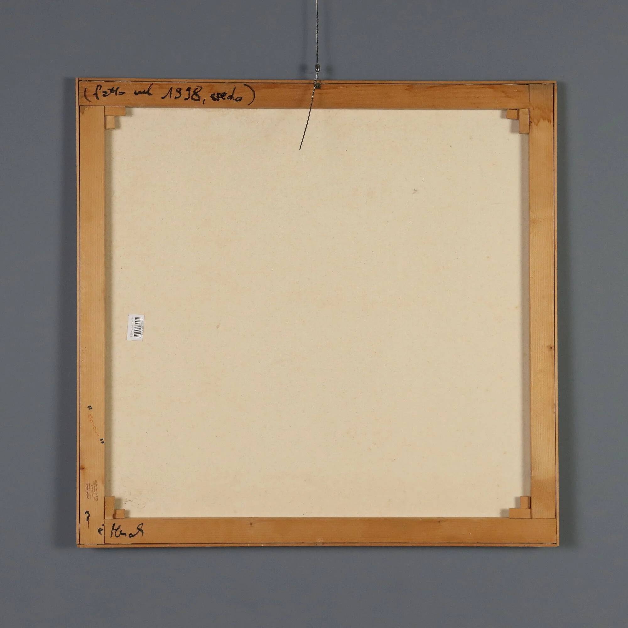 Contemporary painting signed by Maria Mesch, oil on canvas, 1998.