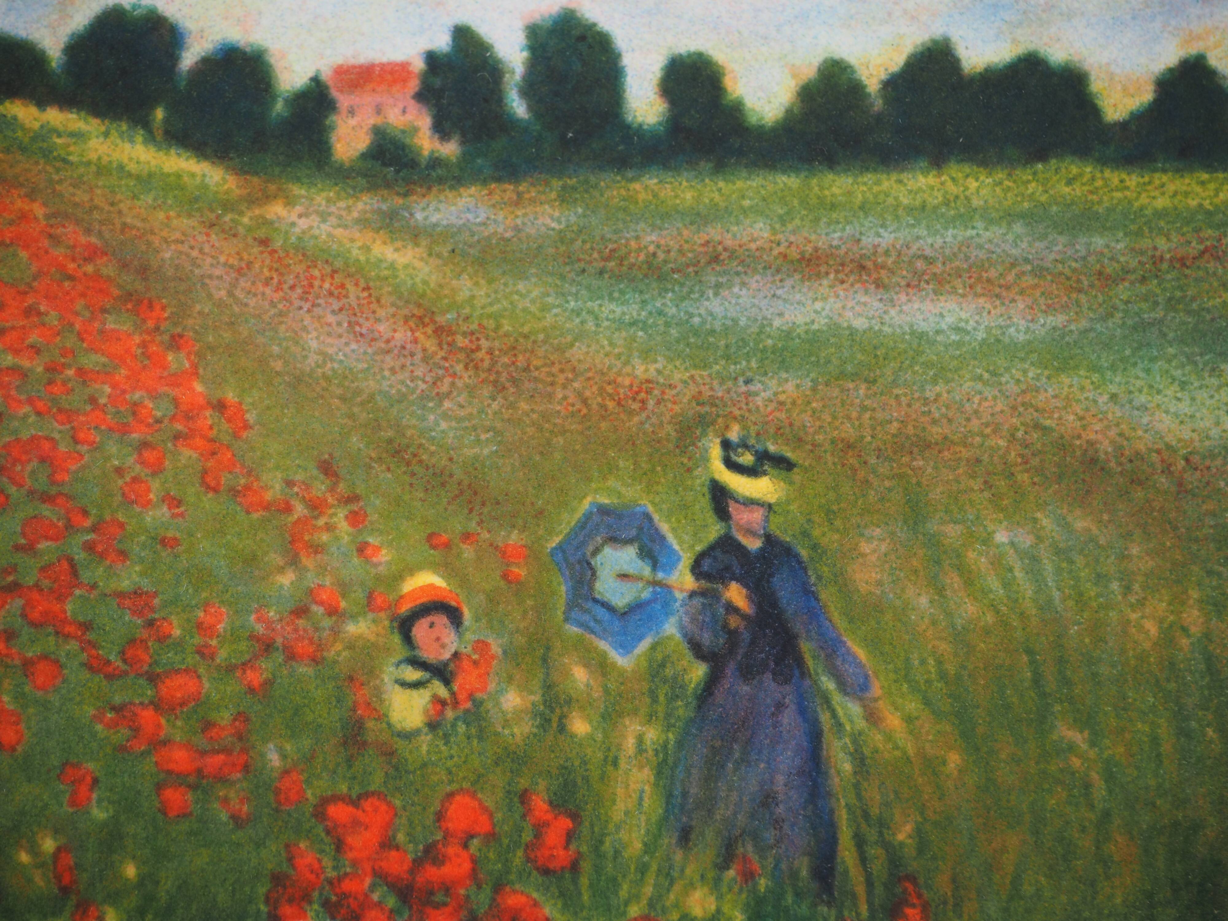 Claude Monet: Poppy Field, signed lithograph