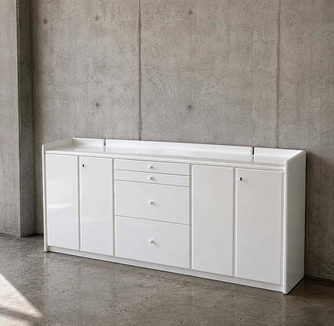 B&B / C&B Italia / Olinto lacquered sideboard / 1970s / Kazuhide Takahama