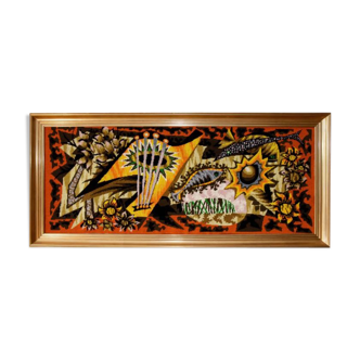 Modernist tapestry, cubist