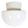 Vintage White Porcelain Ceiling Light, 1970s