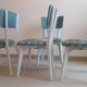 Lot de 4 chaises vintage monobloc 1950