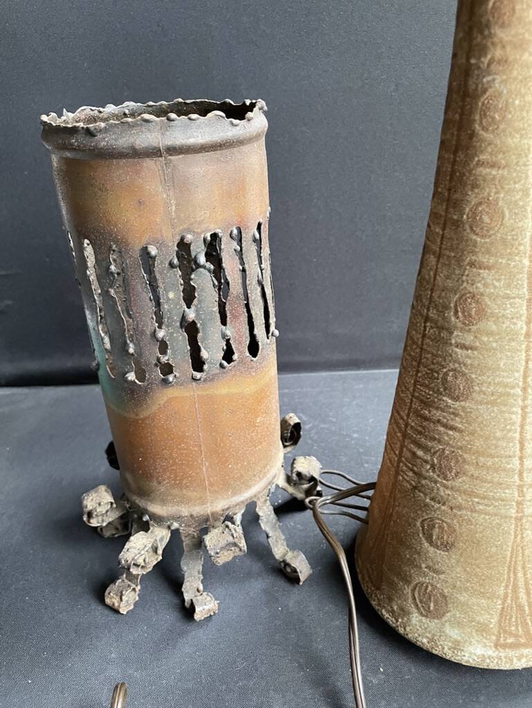 Accolay metal and ceramic lamp (1945-1989)
