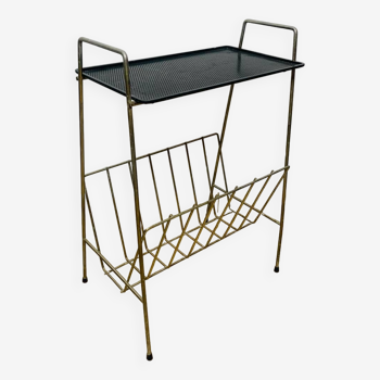 Perforated metal magazine rack