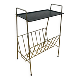 Perforated metal magazine rack