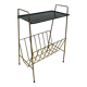 Perforated metal magazine rack